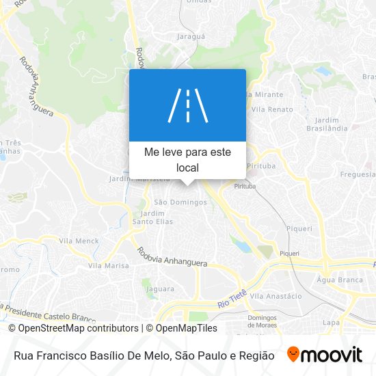Rua Francisco Basílio De Melo mapa