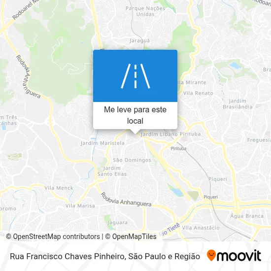 Rua Francisco Chaves Pinheiro mapa