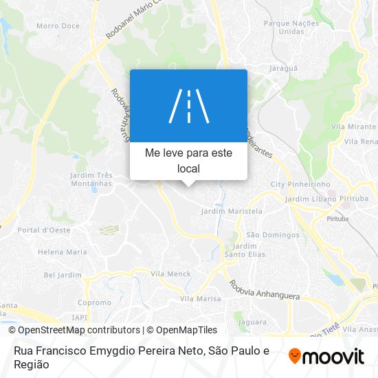 Rua Francisco Emygdio Pereira Neto mapa