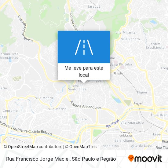 Rua Francisco Jorge Maciel mapa