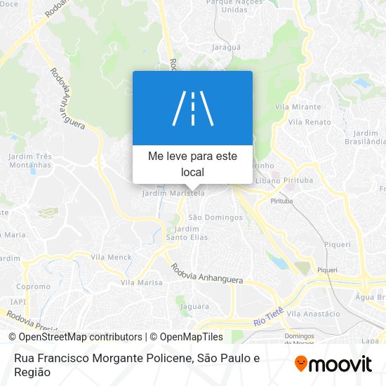 Rua Francisco Morgante Policene mapa