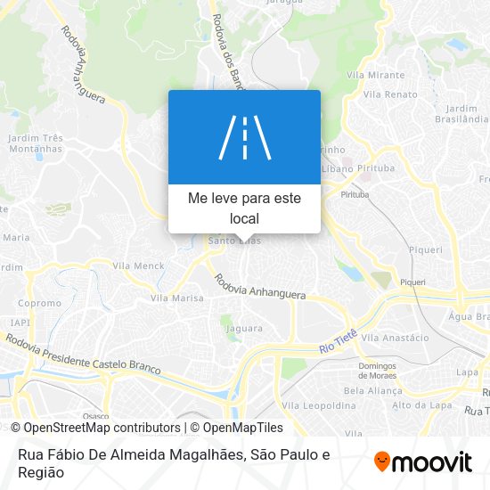 Rua Fábio De Almeida Magalhães mapa