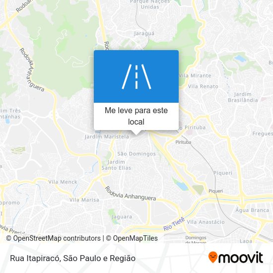 Rua Itapiracó mapa
