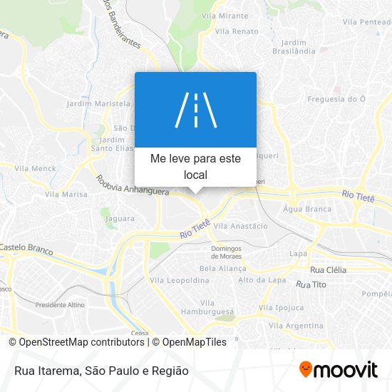 Rua Itarema mapa