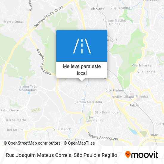 Rua Joaquim Mateus Correia mapa