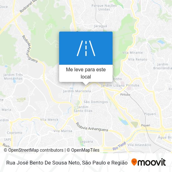 Rua José Bento De Sousa Neto mapa
