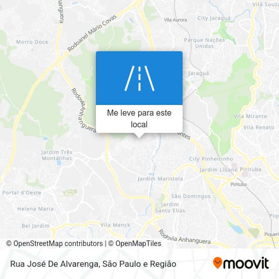 Rua José De Alvarenga mapa