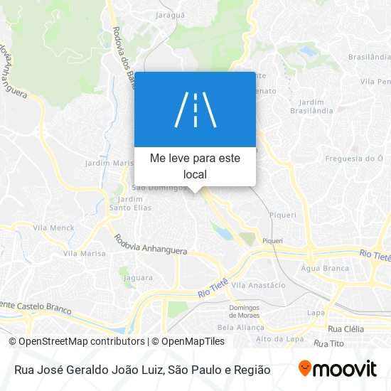 Rua José Geraldo João Luiz mapa