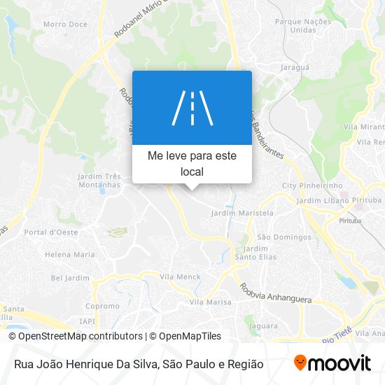 Rua João Henrique Da Silva mapa