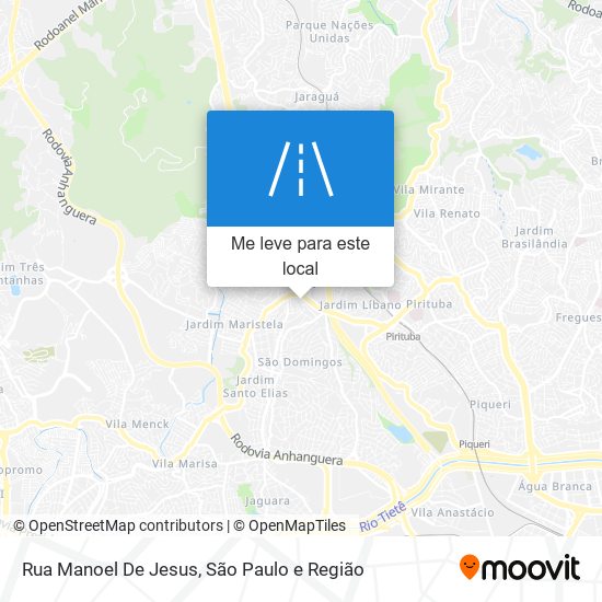 Rua Manoel De Jesus mapa