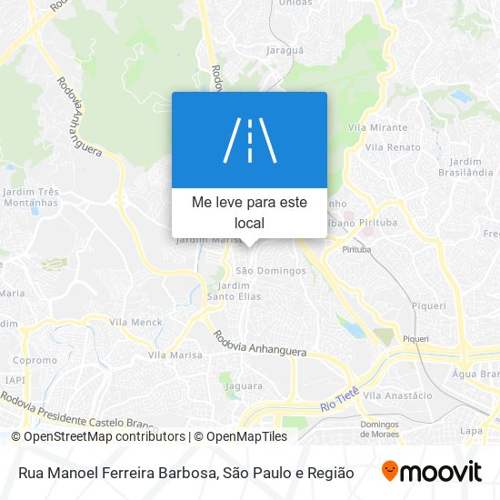 Rua Manoel Ferreira Barbosa mapa