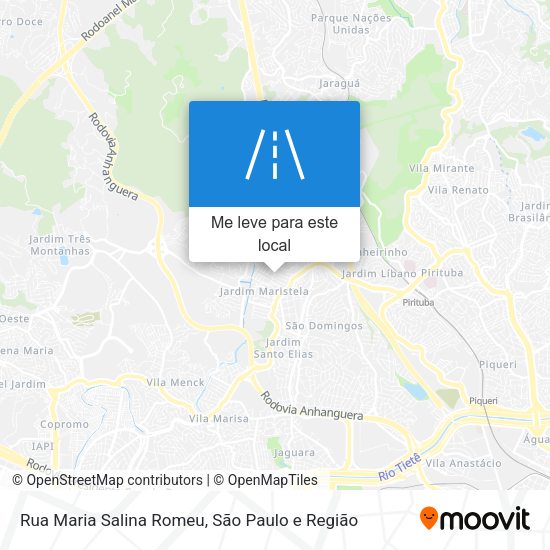 Rua Maria Salina Romeu mapa