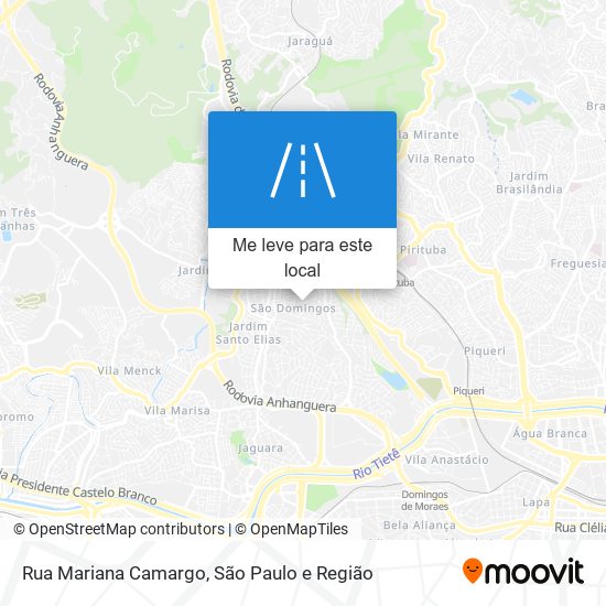 Rua Mariana Camargo mapa