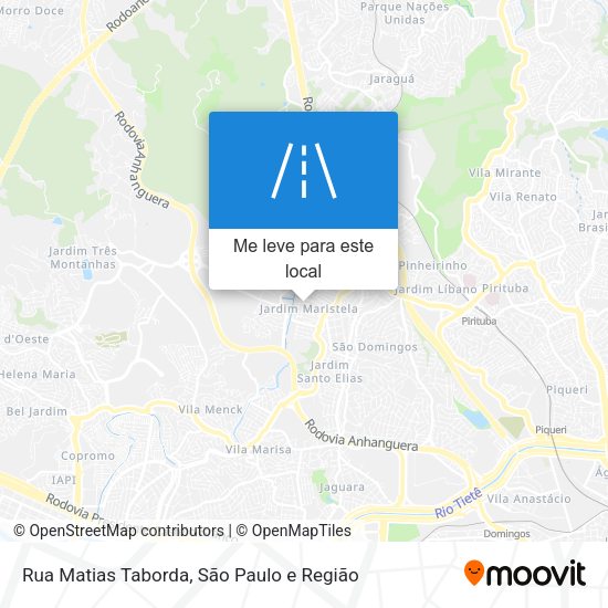Rua Matias Taborda mapa