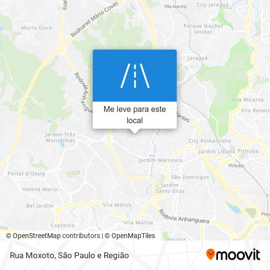 Rua Moxoto mapa