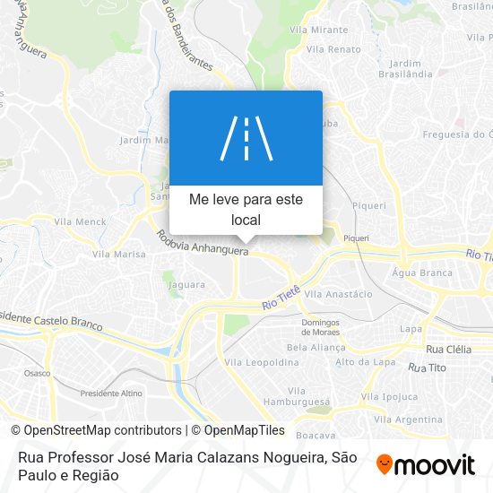 Rua Professor José Maria Calazans Nogueira mapa