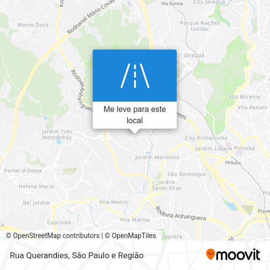 Rua Querandies mapa