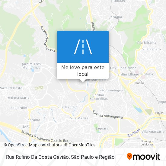 Rua Rufino Da Costa Gavião mapa