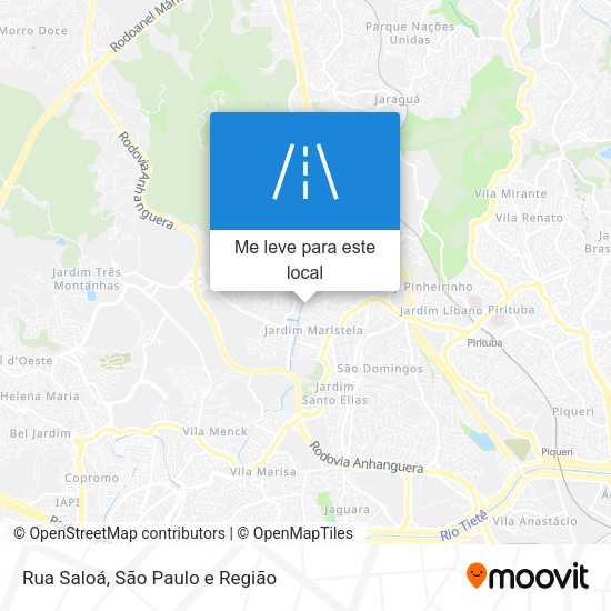 Rua Saloá mapa