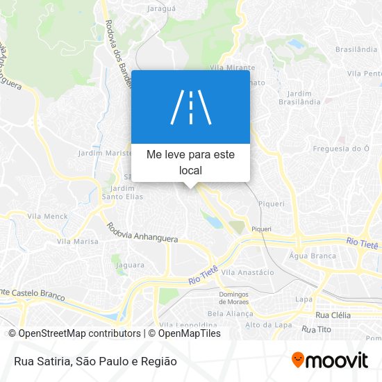 Rua Satiria mapa