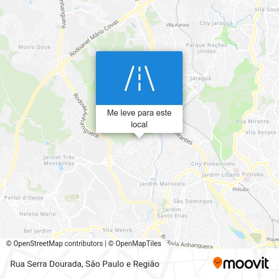 Rua Serra Dourada mapa