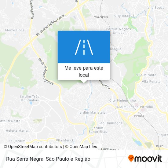 Rua Serra Negra mapa