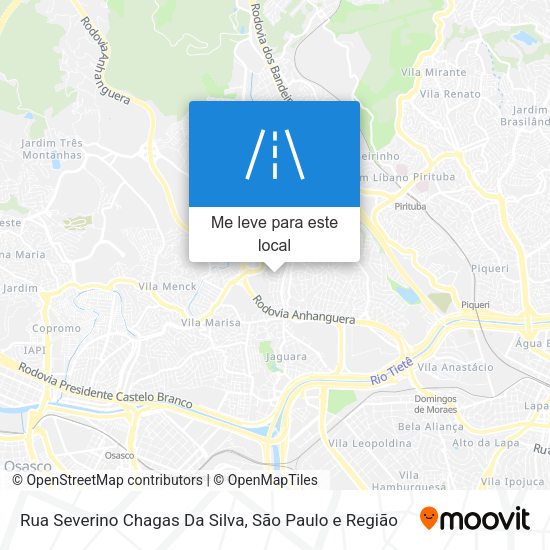 Rua Severino Chagas Da Silva mapa