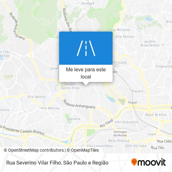 Rua Severino Vilar Filho mapa