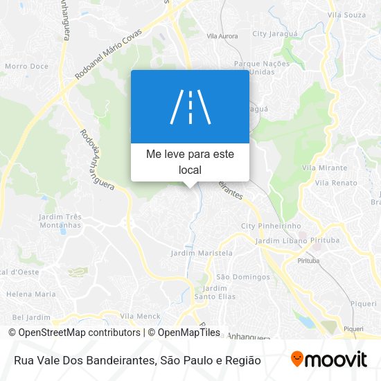 Rua Vale Dos Bandeirantes mapa