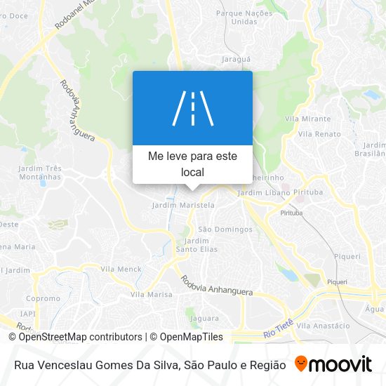 Rua Venceslau Gomes Da Silva mapa
