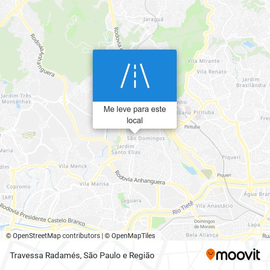 Travessa Radamés mapa