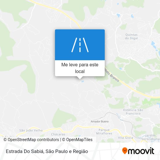 Estrada Do Sabiá mapa