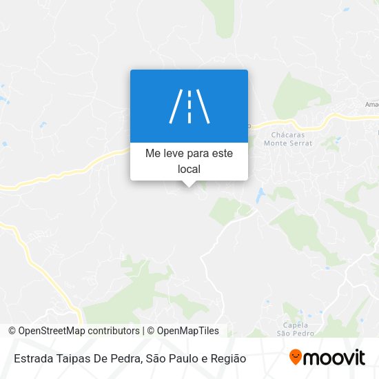 Estrada Taipas De Pedra mapa