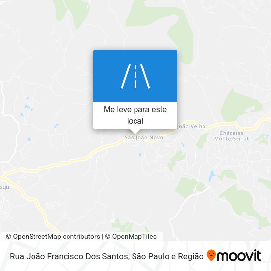 Rua João Francisco Dos Santos mapa