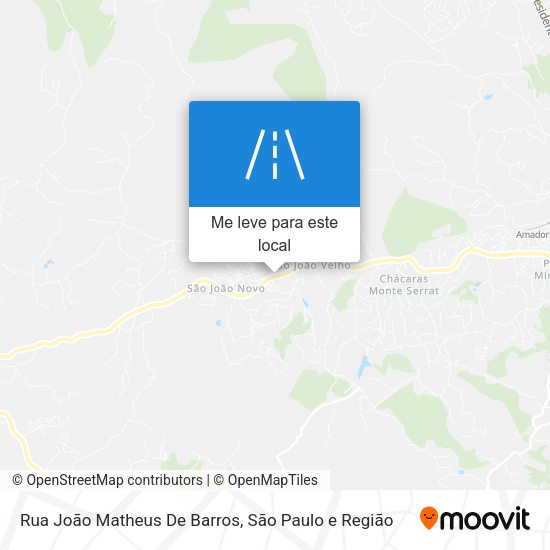 Rua João Matheus De Barros mapa