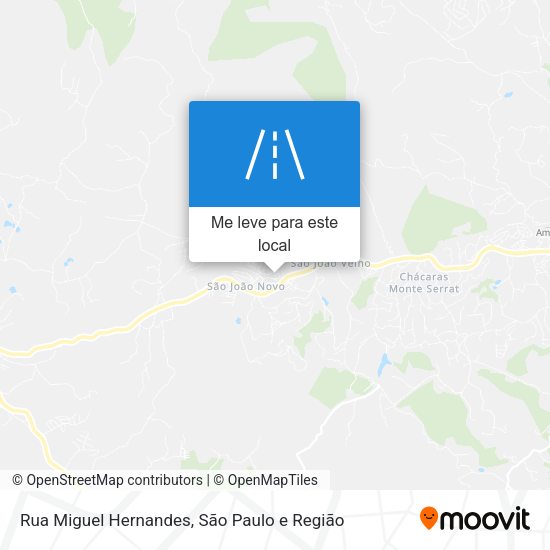 Rua Miguel Hernandes mapa