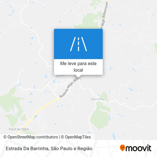 Estrada Da Barrinha mapa