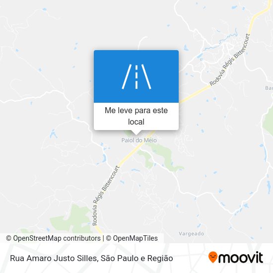 Rua Amaro Justo Silles mapa