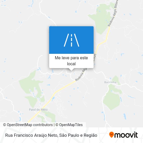 Rua Francisco Araújo Neto mapa