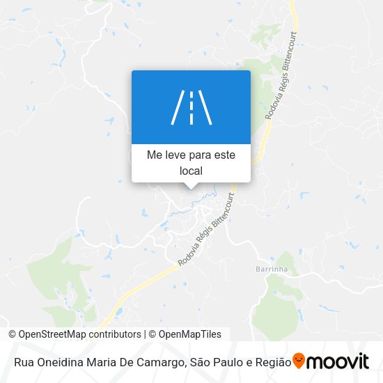 Rua Oneidina Maria De Camargo mapa