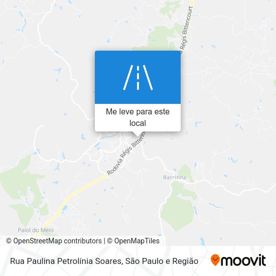 Rua Paulina Petrolínia Soares mapa