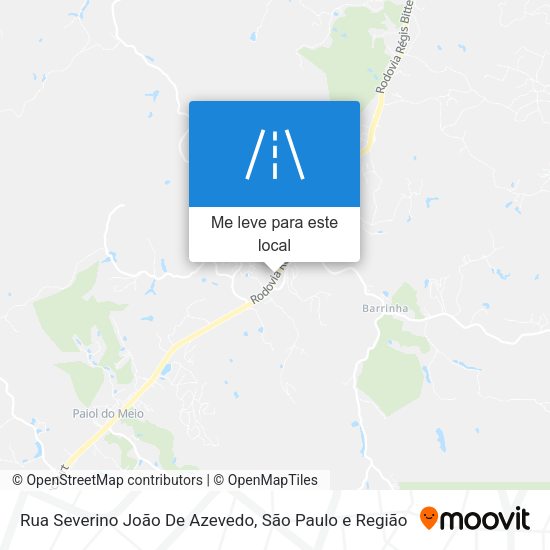 Rua Severino João De Azevedo mapa