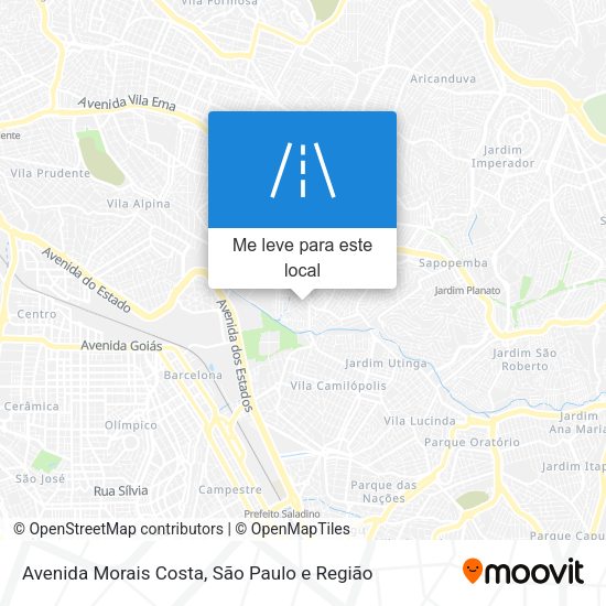 Avenida Morais Costa mapa
