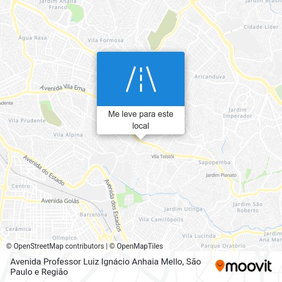 Avenida Professor Luiz Ignácio Anhaia Mello mapa