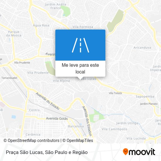 Praça São Lucas mapa