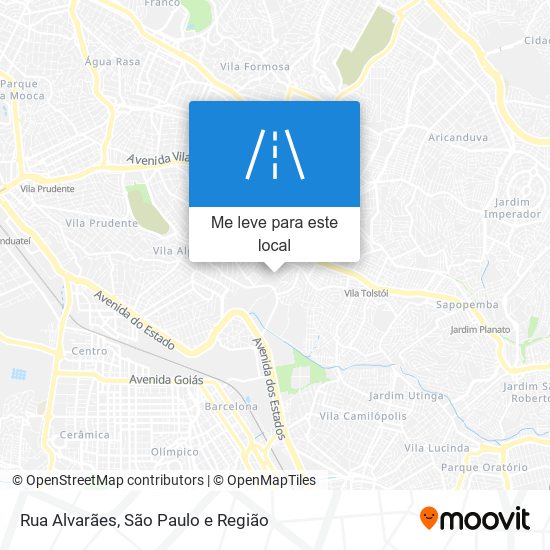 Rua Alvarães mapa