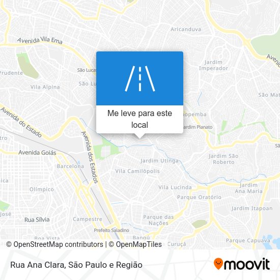 Rua Ana Clara mapa