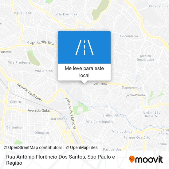 Rua Antônio Florêncio Dos Santos mapa