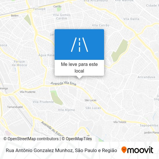 Rua Antônio Gonzalez Munhoz mapa