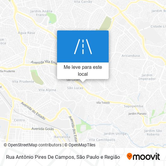 Rua Antônio Pires De Campos mapa